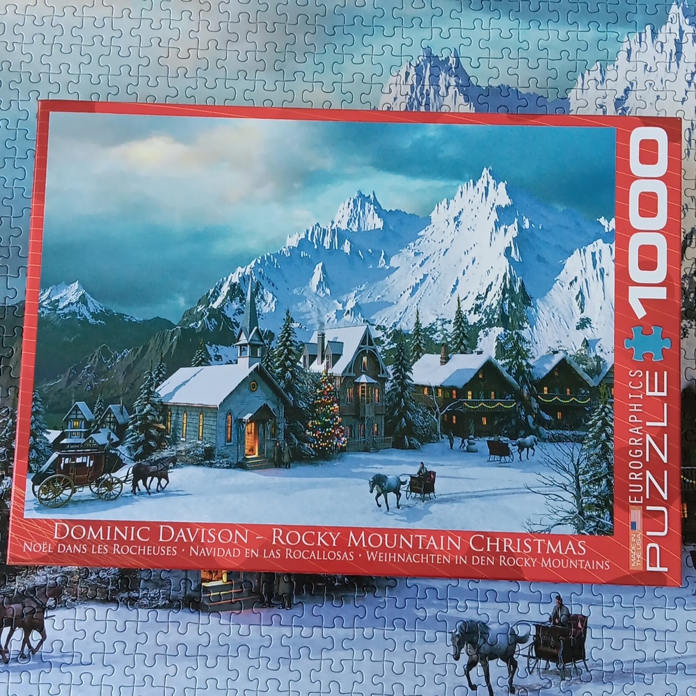 Rocky Mountain Christmas, 1,000 Piece Puzzle by Eurographics